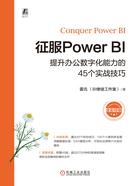 征服Power BI：提升办公数字化能力的45个实战技巧在线阅读