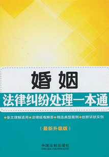 婚姻法律糾紛處理一本通