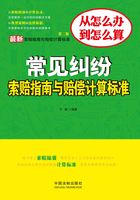 常见纠纷索赔指南与赔偿计算标准在线阅读