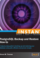 INSTANT PostgreSQL Backup and Restore How-to在線閱讀