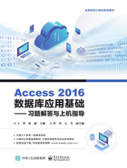 Access 2016数据库应用基础：习题解答与上机指导在线阅读