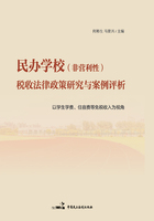 民办学校(非营利性)税收法律政策研究与案例评析在线阅读