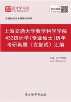 上海交通大学数学科学学院432统计学[专业硕士]历年考研真题（含复试）汇编在线阅读