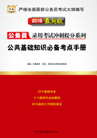 公务员录用考试冲刺提分系列：公共基础知识必备考点手册（2016最新版）