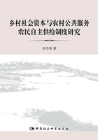 乡村社会资本与农村公共服务农民自主供给制度研究