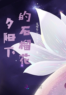 夕陽下的石榴花