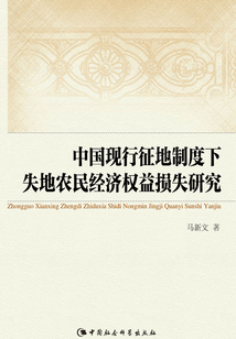 中国现行征地制度下失地农民经济权益损失研究