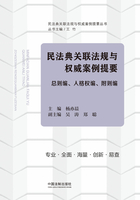 民法典关联法规与权威案例提要：总则编、人格权编、附则编在线阅读