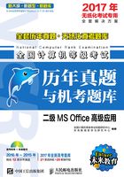 全国计算机等级考试历年真题与机考题库：二级MS Office高级应用