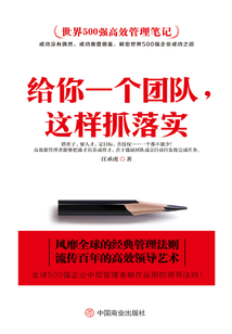 世界500強高效管理筆記：給你一個團隊，這樣抓落實