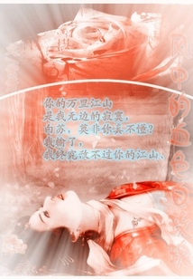 風中的血色白玫瑰