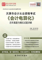 天津市会计从业资格考试《会计电算化》历年真题与模拟试题详解