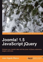 Joomla! 1.5 JavaScript jQuery