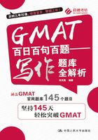 GMAT百日百句百题：写作题库全解析在线阅读