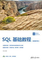 SQL基础教程（视频教学版）在线阅读