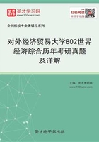 对外经济贸易大学802世界经济综合历年考研真题及详解在线阅读