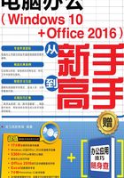 电脑办公（Windows10+Office2016）从新手到高手在线阅读