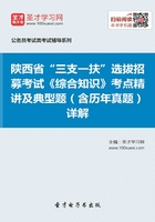 2020年陕西省“三支一扶”选拔招募考试《综合知识》考点精讲及典型题（含历年真题）详解