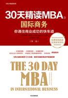 30天精读MBA③ ：国际商务（第二版）在线阅读