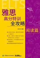 雅思高分特训全攻略阅读篇在线阅读