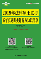 2019年法律硕士联考五年真题归类详解及知识清单