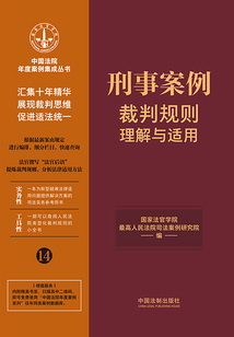 中國法院年度案例集成叢書:刑事案例裁判規則理解與適用