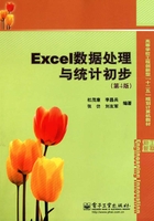 Excel数据处理与统计初步（第4版）在线阅读