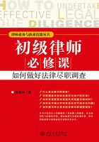 律师业务与执业技能丛书：初级律师必修课如何做好法律尽职调查在线阅读