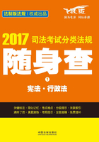 2017司法考试分类法规随身查：宪法·行政法