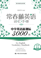 常春藤英语词汇手册：中学英语新课标3000词在线阅读