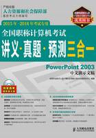 全国职称计算机考试讲义·真题·预测三合一：PowerPoint 2003中文演示文稿