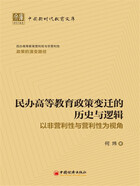 民办高等教育政策变迁的历史与逻辑：以非营利性与营利性为视角在线阅读