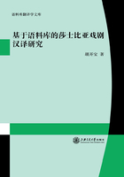 基于语料库的莎士比亚戏剧汉译研究