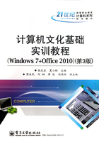 计算机文化基础实训教程（Windows 7+Office 2010）