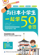 与日本小学生一起学50音图