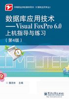 数据库应用技术：Visual FoxPro 6.0上机指导与练习在线阅读