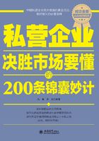 私营企业决胜市场要懂的200条锦囊妙计