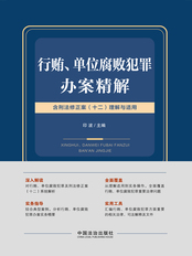 行贿、单位腐败犯罪办案精解:含刑法修正案(十二)理解与适用在线阅读