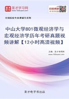 中山大学801微观经济学与宏观经济学历年考研真题视频讲解【12小时高清视频】