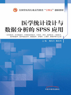 医学统计设计与数据分析的SPSS应用（全国中医药行业高等教育“十四五”创新教材）