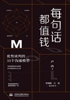 每句话都值钱:优势谈判的35个沟通模型在线阅读