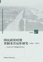 国民政府时期省制及其运作研究（1925—1937）在线阅读