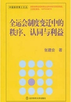 全运会制度变迁中的秩序、认同与利益在线阅读