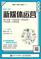 新媒体运营:用户运营+内容运营+活动运营+产品运营+社群运营(慕课版)在线阅读