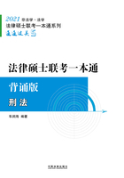 2021法律硕士联考一本通·背诵版：刑法