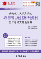 青島理工大學商學院436資產評估專業基礎[專業碩士]歷年考研真題及詳解在線閱讀