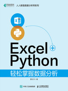 Excel+Python轻松掌握数据分析在线阅读