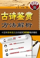 古诗鉴赏方法解析：十五年高考语文古诗鉴赏300题精讲精练在线阅读