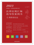 2023国家统一法律职业资格考试法律法规汇编指导性案例书5：刑事诉讼法在线阅读