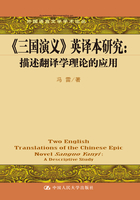 《三国演义》英译本研究：描述翻译学理论的应用